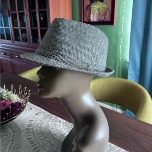 Herringbone pattern fedora